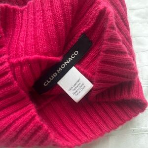 Club Monaco Vibrant Pink Knit Hat